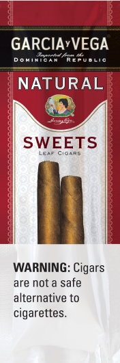 A pouch of Sweets flavor Garcia y Vega Cigars.